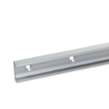 GN2422 - Rails, for roller guide systems, C-profile, Type UV, Floating bearing rail, mounting hole with conical sink