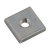 BN 22061 - Square threaded plates, zinc plated blue