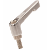 BN 2990 - Adjustable handles with threaded stud (FASTEKS® FAL), zinc die-casting, chromium-plated