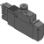 3GA2 - Discrete 3 port valve for mounting base