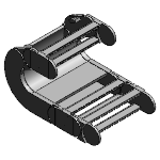 Series 390 - Crossbars every 2nd link - openable from both sides - for almost all applications