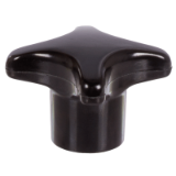 DIN6335-PR-K - Star Knobs Similar to DIN 6335 Pr, Plastic