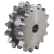 MAE-DKR-ZRE-12B-1-C45 - Double-Sprockets ZRE for two Single-Strand Roller Chains DIN ISO 606 (ex DIN 8187), 2 x ISO 12 B-1, Pitch 3/4 x 7/16“