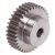 MAE-STZR-M4-MN-B40-C45 - Spur Gears Made from Steel C45, with One-Sided Hub, Module 4, Tooth Width 40 mm