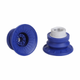Bellows suction cup (round) for very dynamic handling of smooth and oily workpieces - SAB 50 NBR-60 G3/8-IG