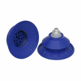 Bellows suction cup (round) for very dynamic handling of smooth and oily workpieces - SAB 100 NBR-60 G1/4-AG