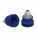 Bellows suction cup (round) for very dynamic handling of smooth and oily workpieces - SAB 30 NBR-60 G1/4-AG