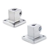 GN 162 Aluminum Base Plate Connector Clamps, with 4 Mounting Holes