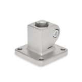 GN 162 Stainless Steel Base Plate Connector Clamps, with 4 Mounting Holes