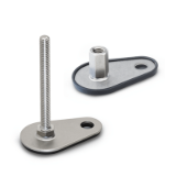 GN 43 - Stainless Steel-Levelling feet with fixing lug, Inch