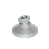 LPSO - "LEVEL-IT"™ Leveling Mounts, Steel Tapped Socket Type, Type A1, Steel base, yellow zinc plated, Inch