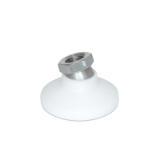 LPSO-d - "LEVEL-IT"™ Leveling Mounts, Stainless Steel Tapped Socket Type, Type B2, Solid Delrin® plastic base, Inch