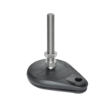 PM 600.1 - Teardrop "PolyMount"™ Leveling Mounts, Stainless Steel, Threaded Stud Type, Type A, without pad, Inch